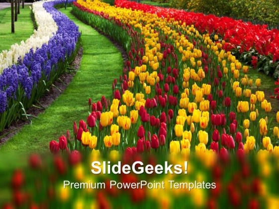 Path To Garden Nature PowerPoint Templates Ppt Backgrounds For Slides 0213