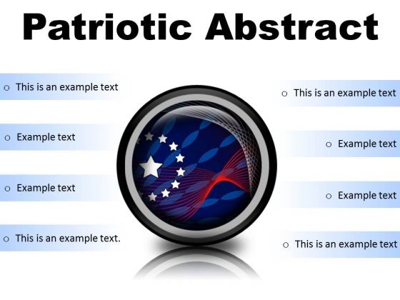 Patriotic Abstract Americana PowerPoint Presentation Slides Cc