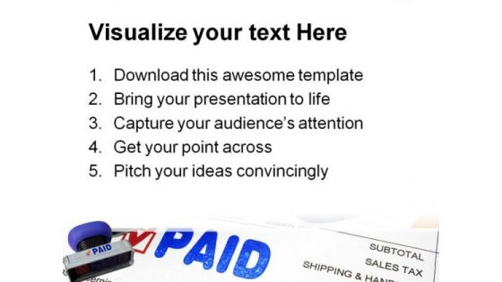 Paying Bills Business PowerPoint Backgrounds And Templates 1210