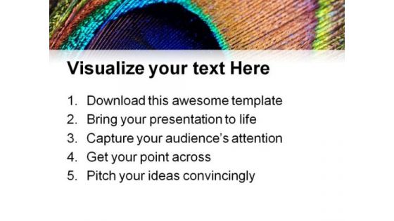Peacock Feather Abstract PowerPoint Templates And PowerPoint Backgrounds 0611