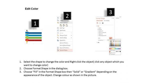Pencil Infographic For Statistical Data PowerPoint Templates