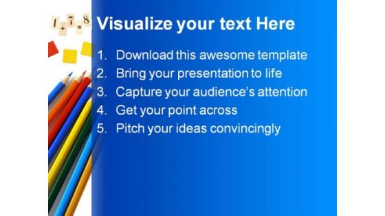 Pencils Education PowerPoint Backgrounds And Templates 1210