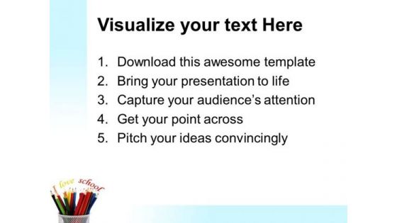 Pencils Education PowerPoint Templates And PowerPoint Themes 0512