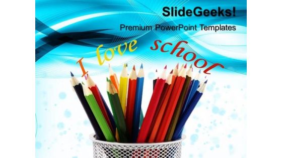 Pencils Education PowerPoint Templates And PowerPoint Themes 0512