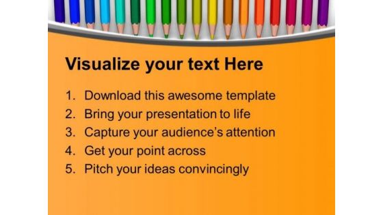 Pencils Education PowerPoint Templates Ppt Background For Slides 1112