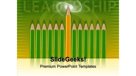Pencils Leadership PowerPoint Templates And PowerPoint Themes 0512