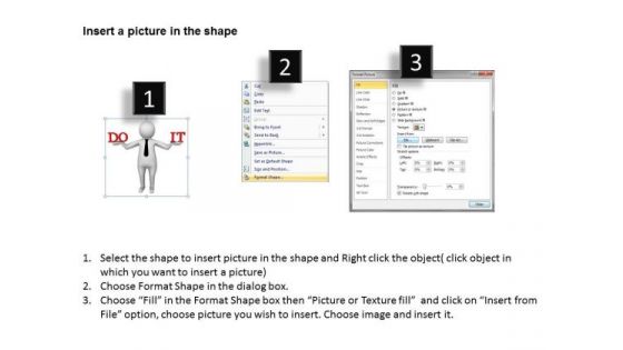People Business 3d Man Wth Word Do It PowerPoint Templates