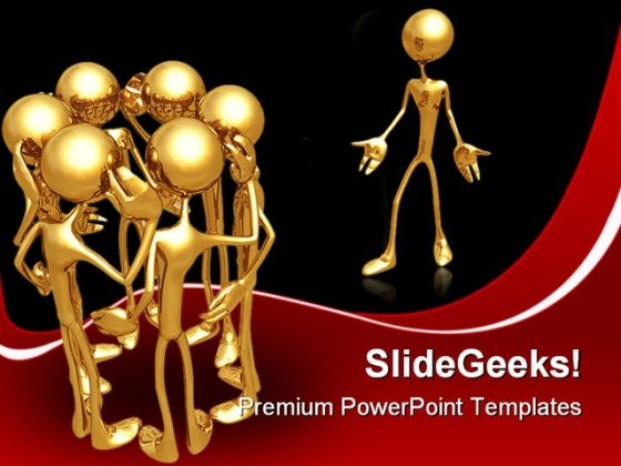People Gossip Communication PowerPoint Themes And PowerPoint Slides 0411