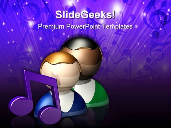People Icon Music PowerPoint Templates And PowerPoint Backgrounds 0711
