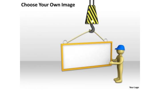 People In Business 3d Man Civil Works Builder PowerPoint Templates