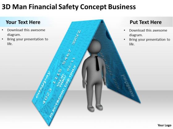People In Business Financial Safety Concept PowerPoint Presentations Templates