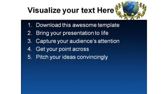 People Join Hands Globe PowerPoint Templates And PowerPoint Backgrounds 0211