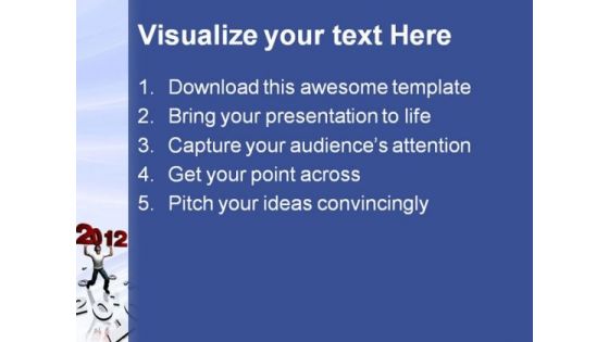 Person Carring Numbers Metaphor PowerPoint Templates And PowerPoint Backgrounds 1011