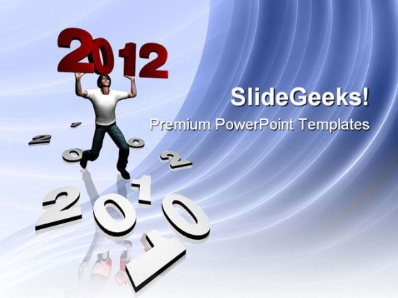 Person Carring Numbers Metaphor PowerPoint Templates And PowerPoint Backgrounds 1011