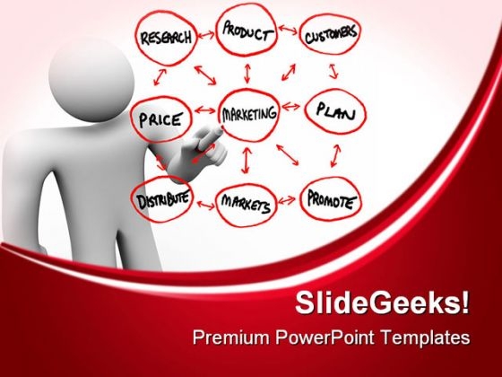 Person Drawing Marketing Plans Business PowerPoint Themes And PowerPoint Slides 0511