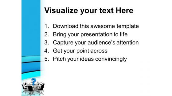 Person Round Table And Question Business PowerPoint Templates And PowerPoint Themes 0612