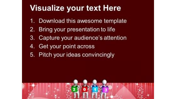 Persons Holding 2013 Cubes New Year Concept PowerPoint Templates Ppt Backgrounds For Slides 1112