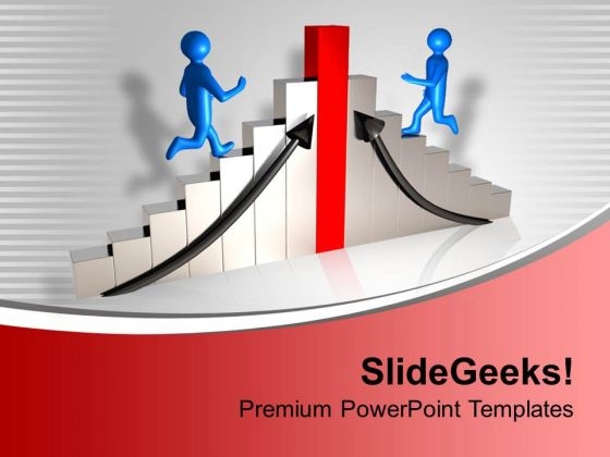 Persons Running Towards Success Competition PowerPoint Templates Ppt Backgrounds For Slides 1212