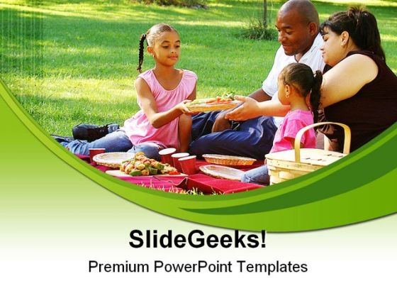 Picnic In The Park Family PowerPoint Templates And PowerPoint Backgrounds 0311