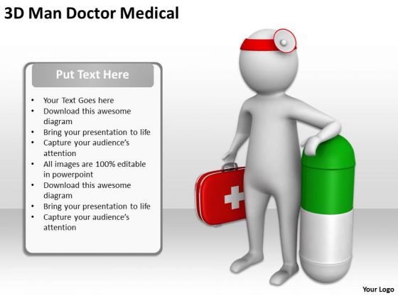 Pictures Of Business Men 3d Man Doctor Medical PowerPoint Slides