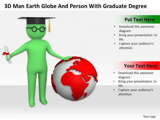 Pictures Of Business Men With Graduate Degree PowerPoint Templates Ppt Backgrounds For Slides
