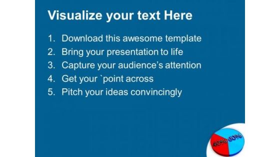 Pie Chart 60 40 Percent Business Theme PowerPoint Templates Ppt Backgrounds For Slides 0413