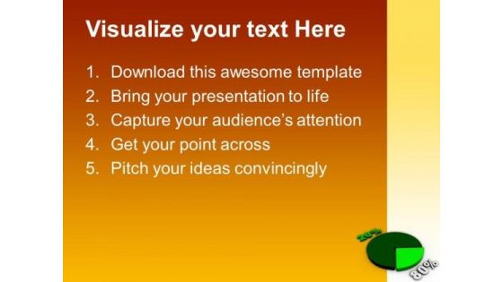 Pie Chart With Percentage Business Sales PowerPoint Templates And PowerPoint Themes 1112
