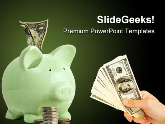 Piggy Bank Saving Future PowerPoint Templates And PowerPoint Backgrounds 0611