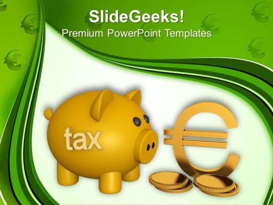 Piggy Bank Saving Money PowerPoint Templates And PowerPoint Themes 1012