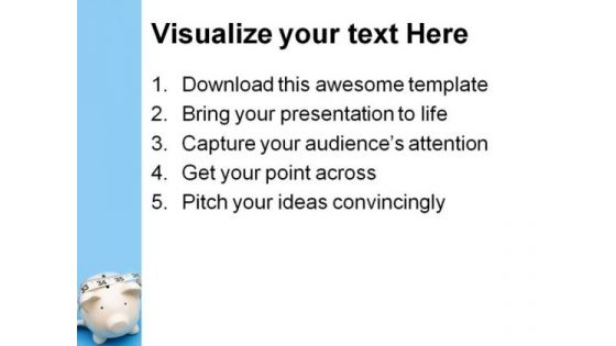 Piggy Bank Savings Future PowerPoint Themes And PowerPoint Slides 0811