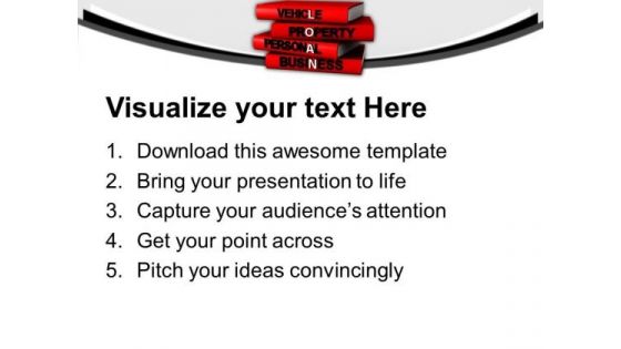 Pile Of Books With Words PowerPoint Templates Ppt Backgrounds For Slides 0713