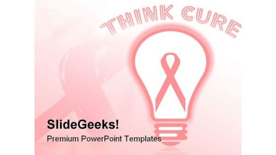 Pink Ribbon Breast Cancer Medical PowerPoint Templates And PowerPoint Backgrounds 0411