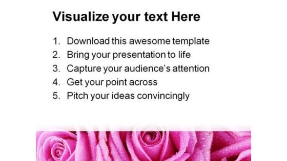 Pink Rose Abstract Beauty PowerPoint Templates And PowerPoint Backgrounds 0411