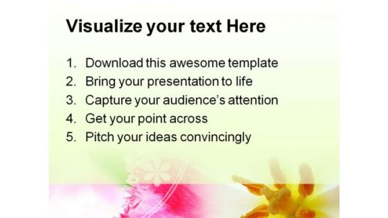 Pink Tulip Nature PowerPoint Templates And PowerPoint Backgrounds 0211