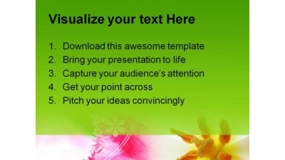Pink Tulip Nature PowerPoint Templates And PowerPoint Backgrounds 0211