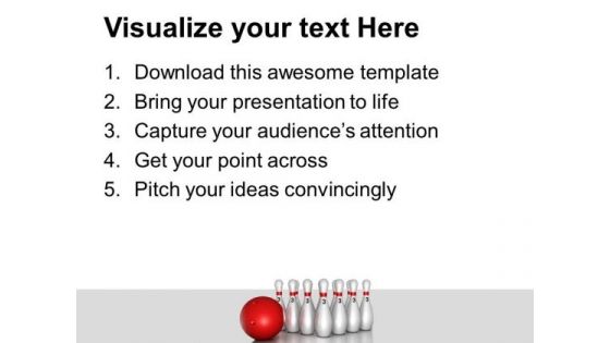 Pins With Ball Targets Game PowerPoint Templates And PowerPoint Themes 0712