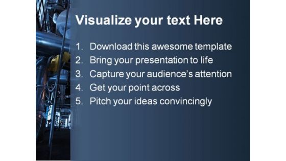 Pipeline Industrial PowerPoint Template 0810