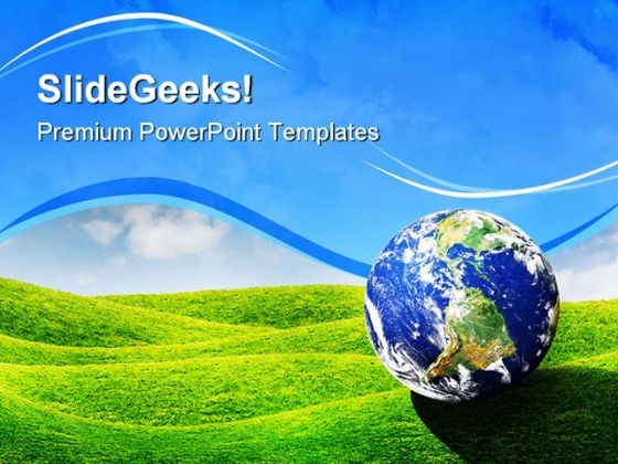 Planet Earth Globe PowerPoint Templates And PowerPoint Backgrounds 0411