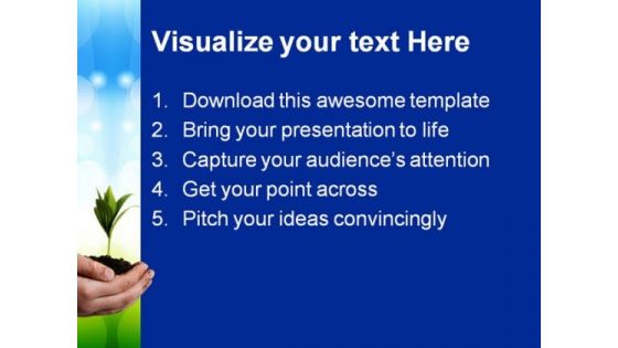 Plant In Hands Nature PowerPoint Themes And PowerPoint Slides 0511
