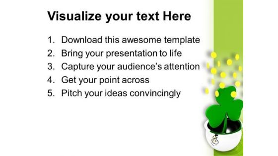 Plant Of Green Leaf PowerPoint Templates Ppt Backgrounds For Slides 0813
