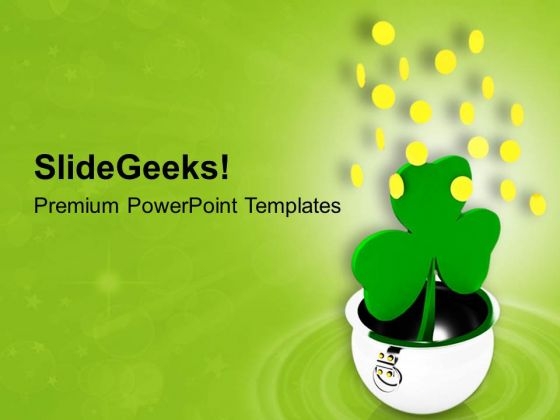 Plant Of Green Leaf PowerPoint Templates Ppt Backgrounds For Slides 0813