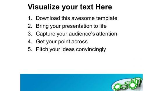 Play Poker In Casino Entertainment Theme PowerPoint Templates Ppt Backgrounds For Slides 0513