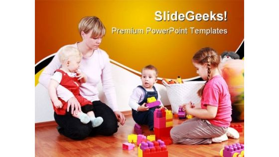 Play Time Education PowerPoint Template 1110