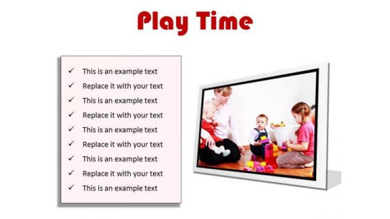 Play Time Game PowerPoint Presentation Slides F