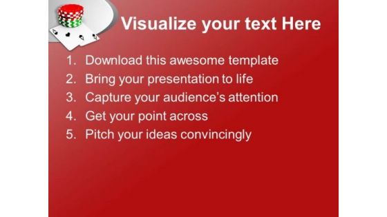 Playing Cards And Poker Chips Game PowerPoint Templates Ppt Backgrounds For Slides 0313