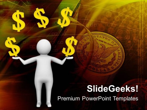 Playing With Money Successful Business PowerPoint Templates Ppt Backgrounds For Slides 0713