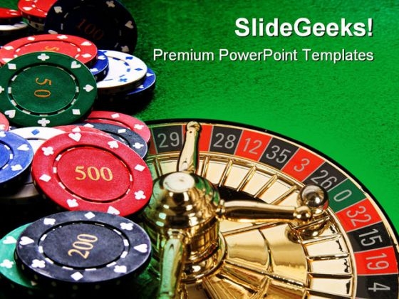 Poker Chips Lifestyle PowerPoint Templates And PowerPoint Backgrounds 0511