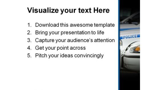 Police Cars Government PowerPoint Themes And PowerPoint Slides 0311