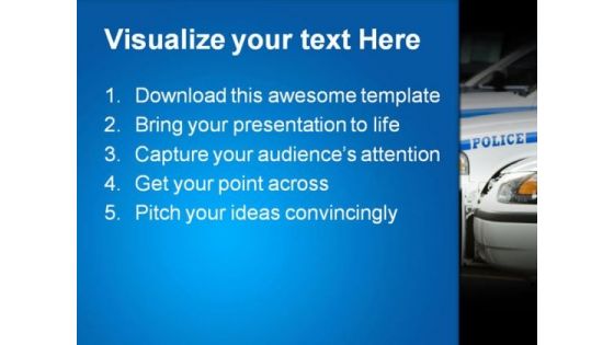 Police Cars Government PowerPoint Themes And PowerPoint Slides 0311
