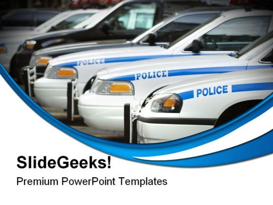 Police Cars Government PowerPoint Themes And PowerPoint Slides 0311